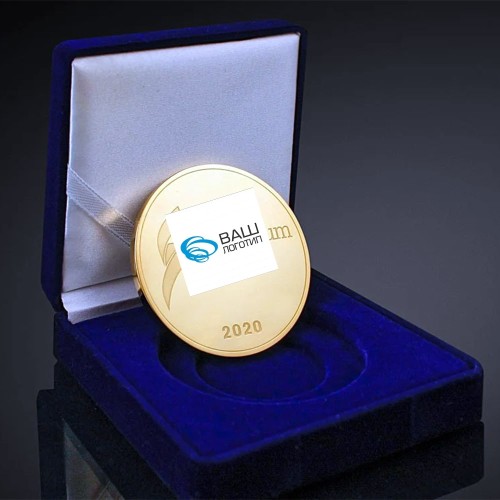 Корпоративная медаль с логотипом «Юбилей компании» для награждения сотрудников