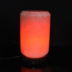 Солевая лампа светильник «Цилиндр» красного свечения в подарок мужчине