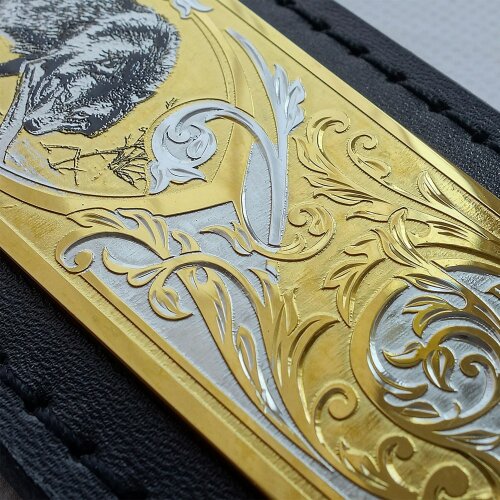 Подарочный нож «Волк» с украшенной рукоятью