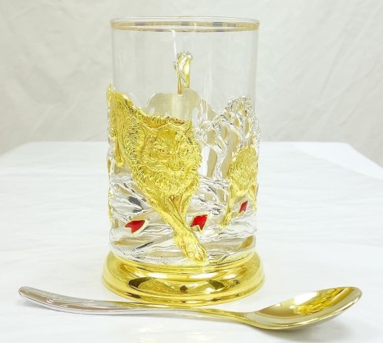 Подстаканник «Охота на волков»