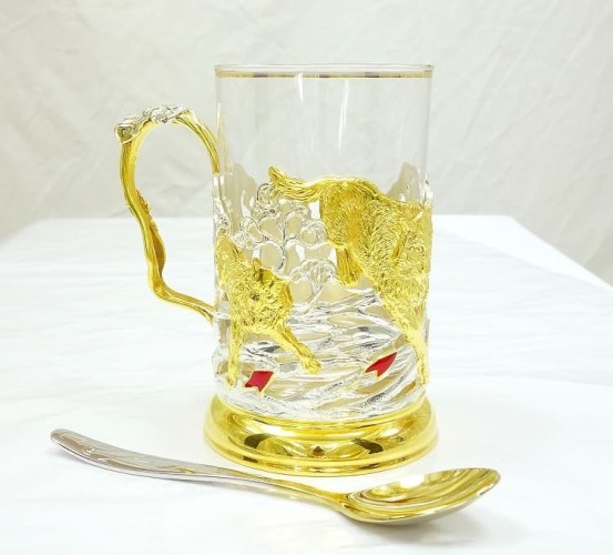 Подстаканник «Охота на волков»