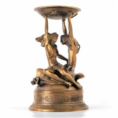 Бронзовый подсвечник «Близнецы» для декора дома