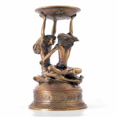 Бронзовый подсвечник «Близнецы» для декора дома