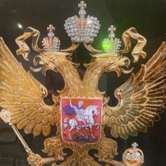 Настенное панно «Герб России» на зеркале