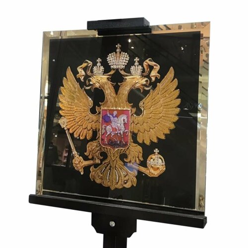 Настенное панно «Герб России» на зеркале
