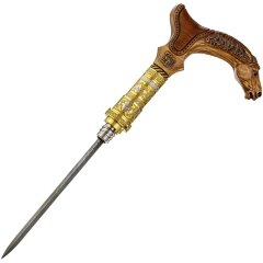 Резная трость ручной работы «Конь» со скрытым клинком