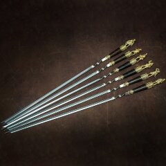 Подарочные шампуры «Солдаты» с художественным литьём