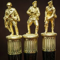 Подарочные шампуры «Солдаты» с художественным литьём