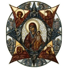 Большая резная икона «Неопалимая Купина» в подарок христианскому дому