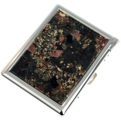 Сигаретница карманная на 10 сигарет «Эвдиалит» с зажигалкой в подарок другу