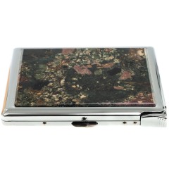 Сигаретница карманная на 10 сигарет «Эвдиалит» с зажигалкой в подарок другу