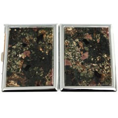 Сигаретница карманная на 10 сигарет «Эвдиалит» с зажигалкой в подарок другу