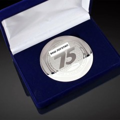 Корпоративная медаль с логотипом «Юбилейная» для награждения партнёров