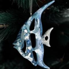 Новогоднее украшение для ёлки «Жемчужная рыбка» — новогодние подарки 2026 год