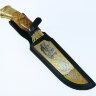 Сувенирный нож «Урал» с позолоченным клинком