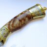 Сувенирный нож «Урал» с позолоченным клинком