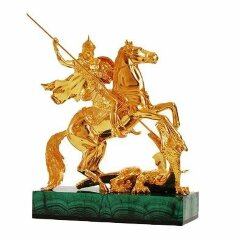Позолоченная фигурка «Георгий Победоносец» в подарок руководителю