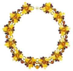 Колье из янтаря «Осенняя фантазия»
