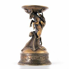 Бронзовый подсвечник «Телец» для декора дома