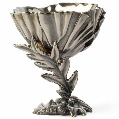 Бронзовая ваза «Мак» с серебрением
