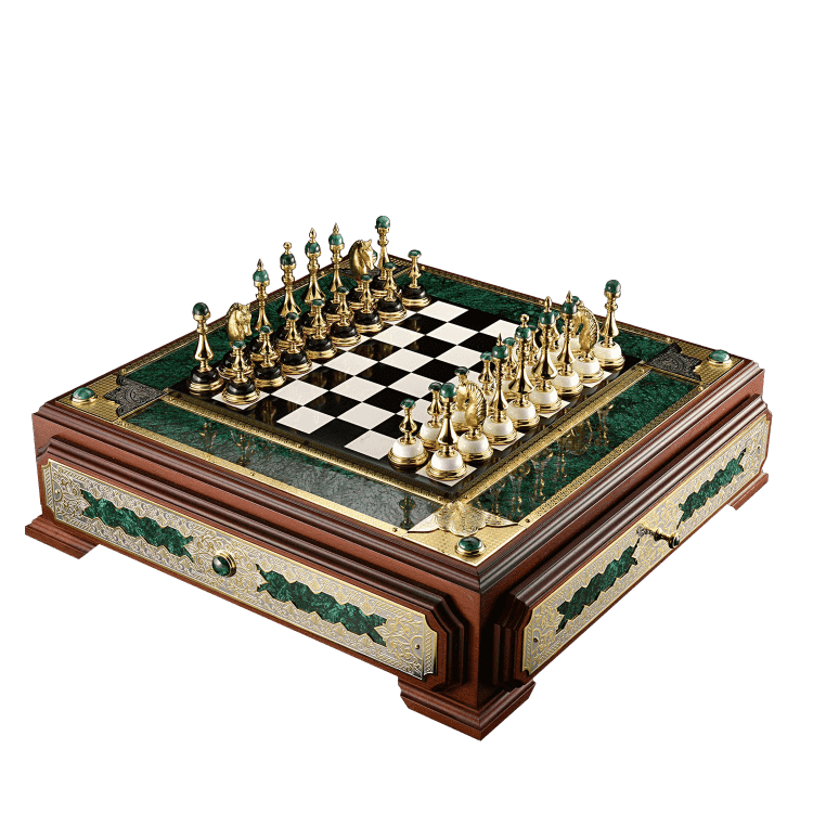 Эксклюзивные шахматы «Малахит»