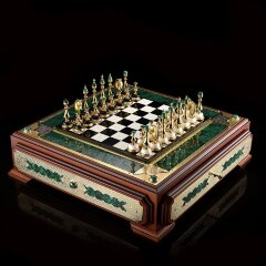 Эксклюзивные шахматы «Малахит»