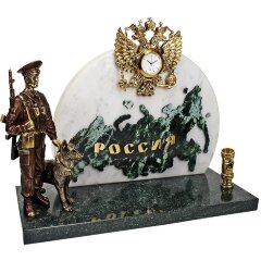 Часы настольные «Граница России»