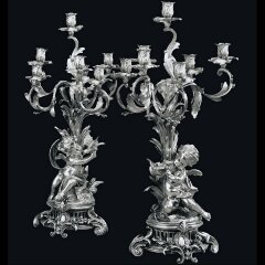 Серебряные канделябры «Эдем»
