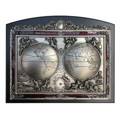 Кабинетная плакетка «Карта мира»