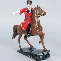 Сувенирная фигурка «Кубанский казак на гнедом коне» из искусственного камня