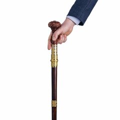 Резная трость ручной работы «Лотос» со скрытым клинком