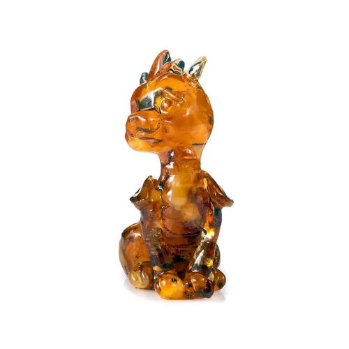 Подарочная фигурка из янтаря «Дракоша» — как символ нового 2024 года
