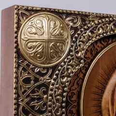 Большая резная икона «Олег Брянский» в подарок христианскому дому