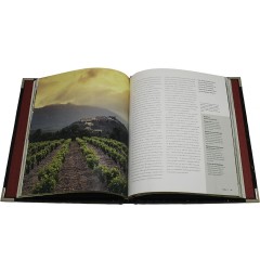 Иллюстрированная книга «Вино; Новый полный справочник» в кожаном переплёте