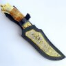 Подарочный нож «Урал» с позолоченным клинком