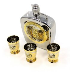 Подарочный набор для водки «Глухарь» с фляжкой