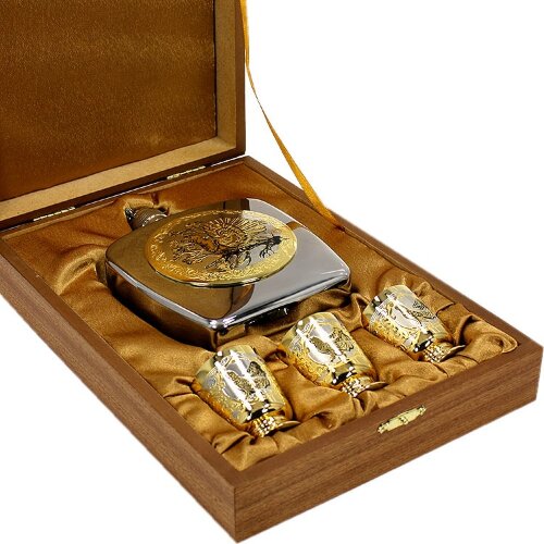 Подарочный набор для водки «Глухарь» с фляжкой