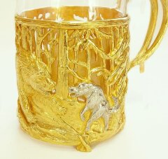 Подстаканник "Охота на медведя"