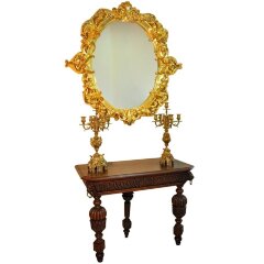 Резное зеркало «Солнце»