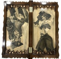 Резные нарды «Пираты»