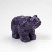 Сувенирная статуэтка «Медведь» (чароит)