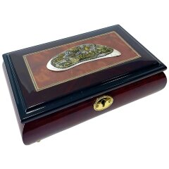 Сувенирная шкатулка «Тигр» из антикварного зуба кашалота