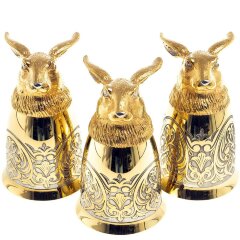 Декоративная тарелка «Заяц» с тремя стопками перевертышами