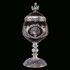 Серебряный кубок «Россия» в стиле работ Фаберже — Премиум подарки