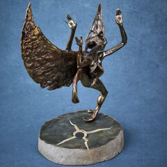 Статуэтка из бронзы «Шаман» в стиле арт декора