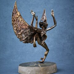 Статуэтка из бронзы «Шаман» в стиле арт декора