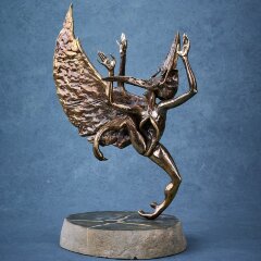 Статуэтка из бронзы «Шаман» в стиле арт декора