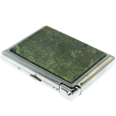 Сигаретница металлическая на 20 сигарет «Жадеит» с зажигалкой в подарок мужчине