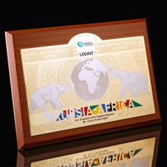 Наградная плакетка «Сотрудничество» в подарок партнёрам по бизнесу