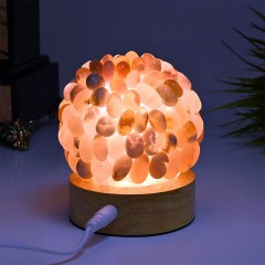 Настольный светильник «Агат» (USB) белого свечения для интерьера дома